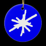 Snowflake - Blue ornaments