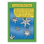 Snowflake Boot Camp Funny Card