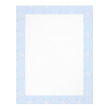 Snowflake Border Letterhead