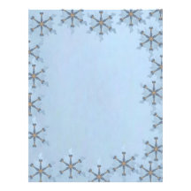 Snowflake Border Letterhead Design