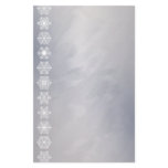 Snowflake Border Silver Foil Holiday Stationery