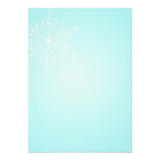 Snowflake Bridal Shower Custom Announcements