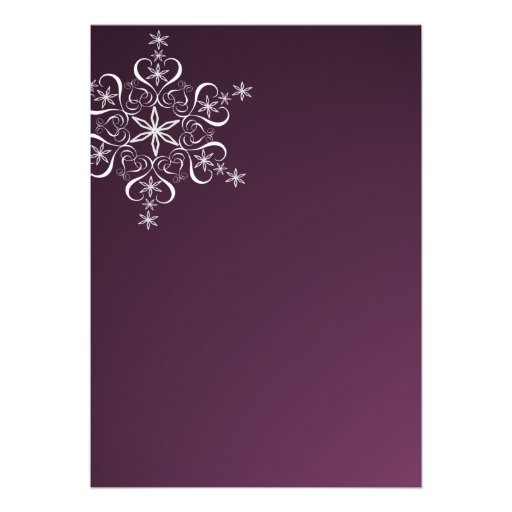 Snowflake Bridal Shower Custom Announcements