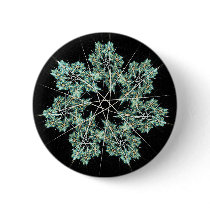 snowflake pinback button