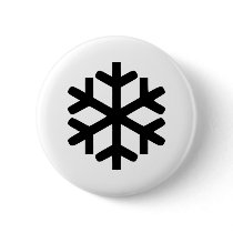 Snowflake Pinback Button