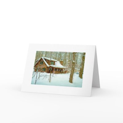Snowflake Cabin Card by churchto12
