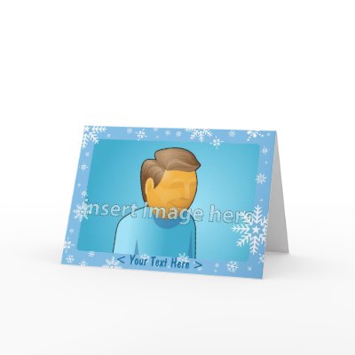 Snowflake Card Template by jelman