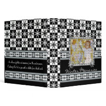 Snowflake Checkerboard Winter Memories Book binders
