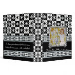Snowflake Checkerboard Winter Memories Book Vinyl Binder