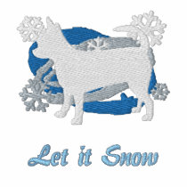 Snowflake Chihuahua Embroidered Shirt (Hooded) embroidered shirts by MenagerieMayhem Snowflake Chihuahua Embroidered Shirt (Hooded) embroidered shirts
