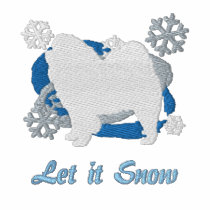Snowflake Chow Chow Embroidered Shirt (Long Slv) embroidered shirts