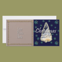 Snowflake Christmas 2011 Photo Card photo cards
