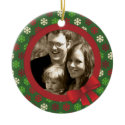 Snowflake christmas colours ornament ornament