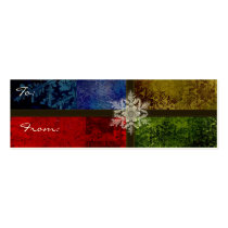 Snowflake Christmas gift cards business cards