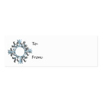 Snowflake Christmas Gift Tag business cards by Christianphotogirl Snowflake Christmas Gift Tag business cards