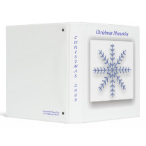 Snowflake Christmas Memories Binder