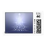 snowflake Christmas tree Stamp Blue