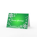 Snowflake creation green cards by friendsofparrots Snowflake creation green cards