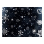 Snowflake Crystal Patterns Postcard