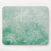 Snowflake Crystals Mousepad