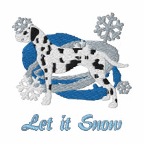 Snowflake Dalmatian Embroidered Shirt (Sweatshirt) embroidered shirts by MenagerieMayhem Snowflake Dalmatian Embroidered Shirt (Sweatshirt) embroidered shirts