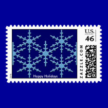 Snowflake Dance Postage Stamps