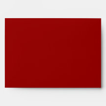 Snowflake Design in Dark Red and White. Envelope