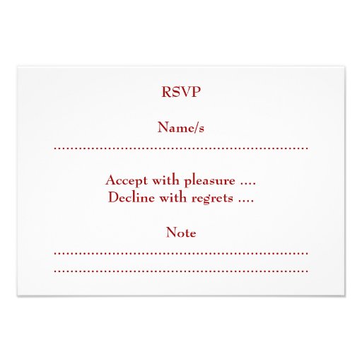 Snowflake Design in Dark Red and White. Custom Invites