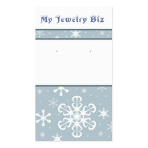 Snowflake Earring Cards business cards by HandmadeBiz Snowflake Earring Cards business cards