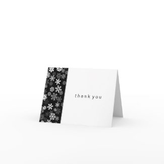 Snowflake Edge 2 Bar Mitzvah Thank You