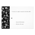 Snowflake Edge Bar Mitzvah Reply Announcements