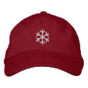 Snowflake embroidered hats