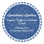 Snowflake Food Label Stickers