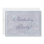 Snowflake Forever Birthday Party Invitation