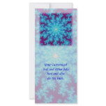 Snowflake Fractal: Aqua Blue Custom Rack Cards