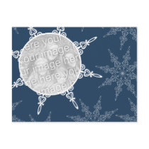 SnowFlake Frame postcards