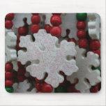 Snowflake Garland Mouse Pads