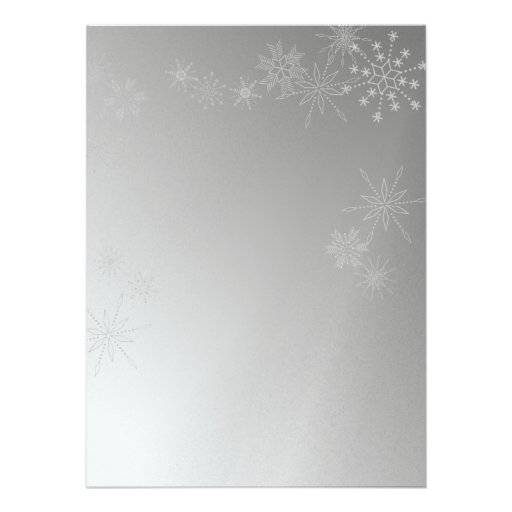 Snowflake Gems/ Silver Invitations