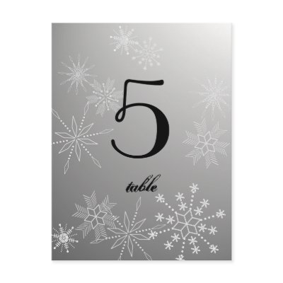 Snowflake Gems/ Table Card Post Card