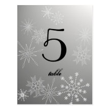 Snowflake Gems/ Table Card Post Card