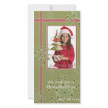 Snowflake gift christmas hoilday photocard