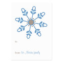 Snowflake Gift Tag business cards
