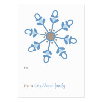 Snowflake Gift Tag business cards