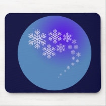 Snowflake Globe mousepad