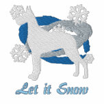 Snowflake Great Dane Embroidered Shirt