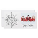 Snowflake Happy Holidays Photo Card