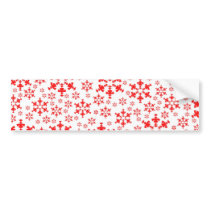 Snowflake Holiday Bumper Sticker