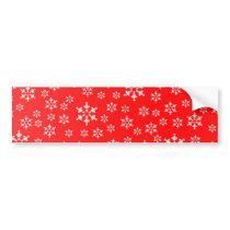 Snowflake Holiday Bumper Sticker