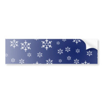 Snowflake Holiday Bumper Sticker