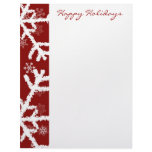 Snowflake Holiday letterhead